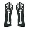 Cosplay Doplňky Ples Duch Kostra Palčáky Halloweenská Párty Ženy Muži Rukavice Bílé Kostlivčí Rukavice