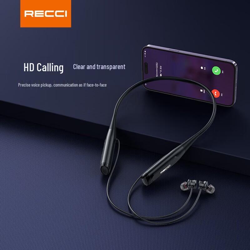 Recci REP-W65 Wireless Bluetooth Neckband Earphones
