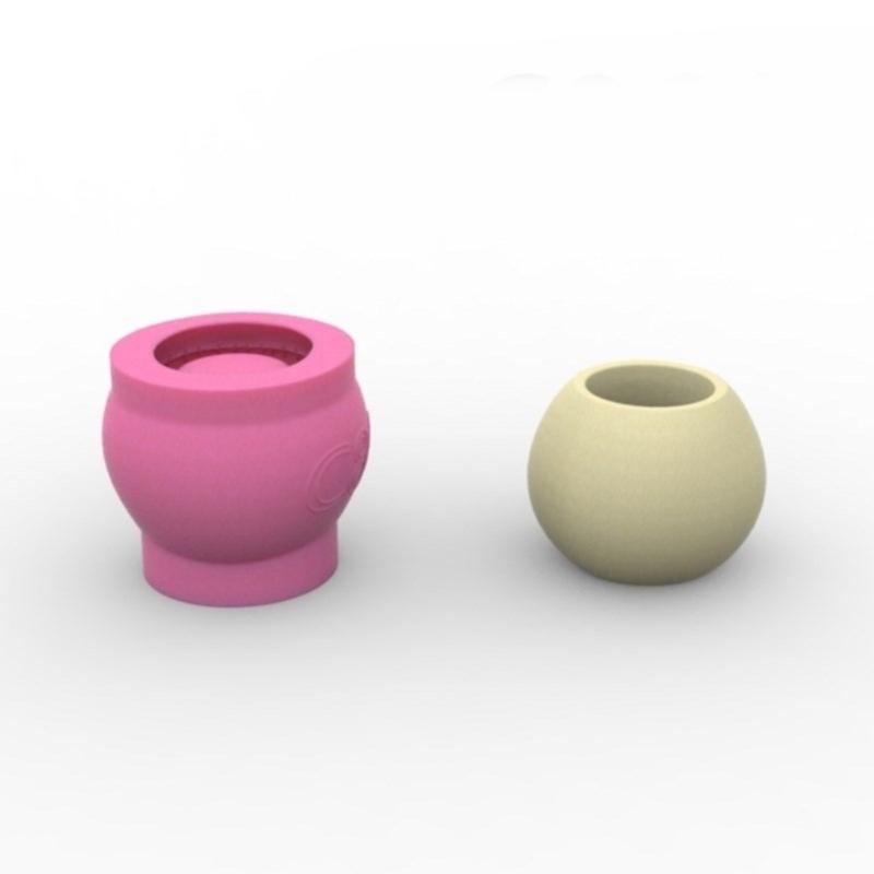 Versatile Silicone Mould for Skull Flower Pots Easy Demoulding Cement Planter Accessory for Enthusiasts Household