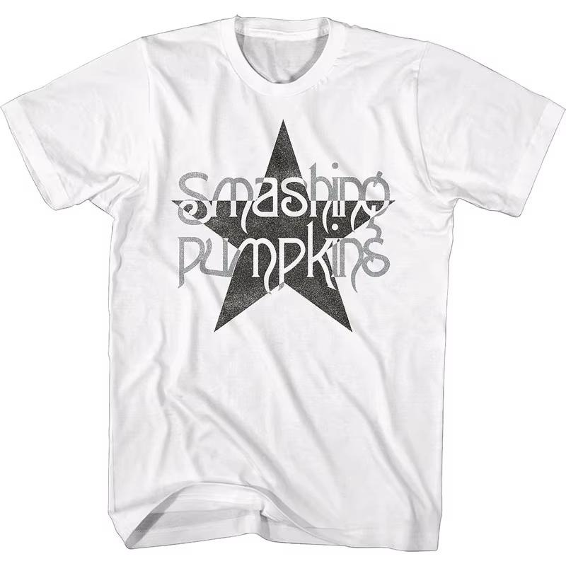 2026 Summer The 1990s Retro smashing Pumpkins Bands zero ShortSleeved Unisexs Summer Cotton TShirt Unisex