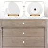 Cabinet Door Handle Set Multipurpose Sturdy Single Grain Small Handle Kit Easy to Install Round Drawer Dresser Pulling Knob for