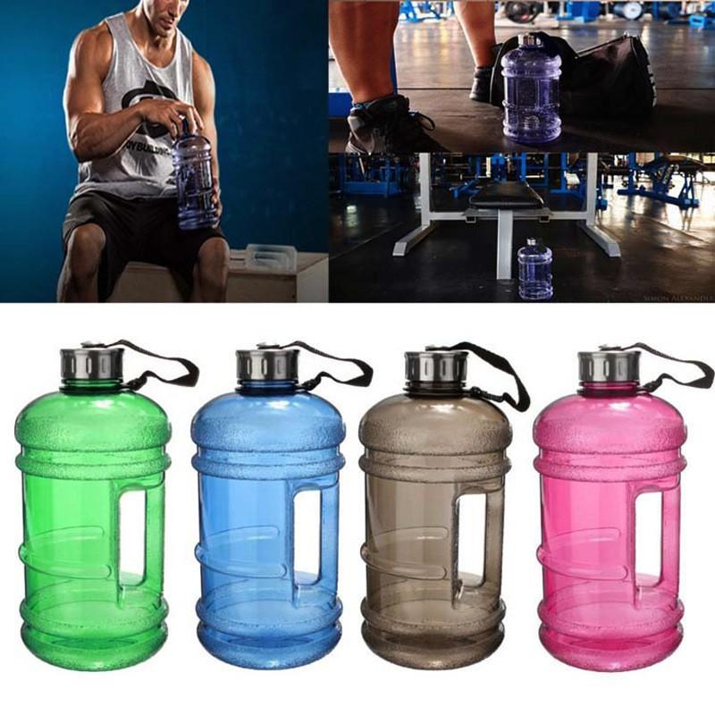 Sticlă de apă multifuncțională spațioasă de 22L în formă de ganteră, ușoară pentru transport, Sport Sală Fitness, Fierbător de apă cu capac push, Sticlă pentru activități în aer liber