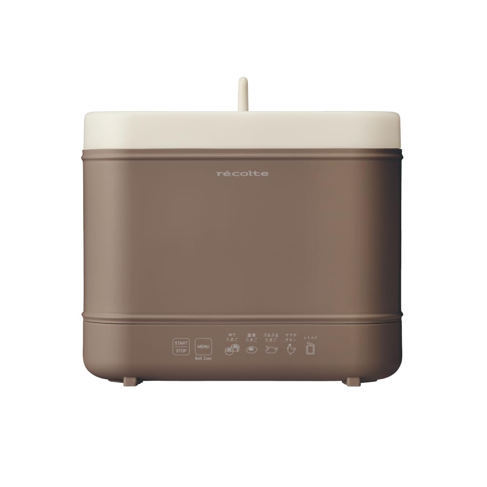 Recolte Egg & Boil Cooker - Automatic Egg Maker & Salad Chicken Maker - Stylish, Low Temperature Cooking, Retort Pot Water Bath, Soft-Boiled, Hard-Boi