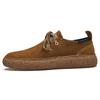 Genuine Leather Casual Shoes Men Brown Suede Shoes Moccasins Slip On Men's Flats Breathable Autumn Winter Male Driving Shoes