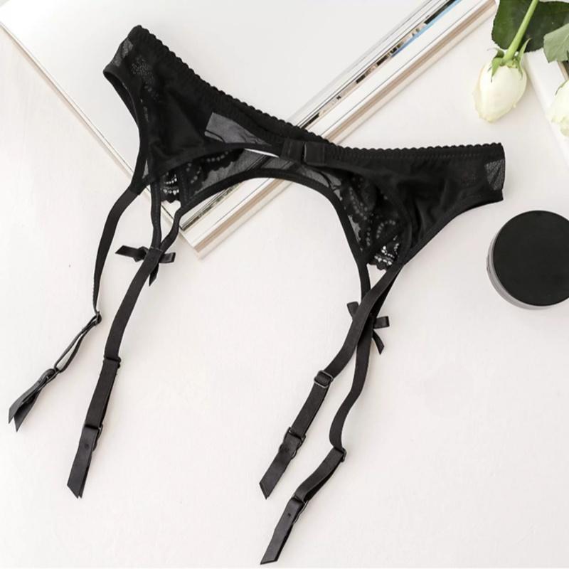 Cinturino Reggicalze Basso Stretto Retro Alta Qualità M Xl Taglia Grande Pizzo Floreale Calze Lingerie Donna Clip Per Calze Autoreggenti