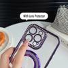 Quicksand Plating Glitter Diamond Camera Lens Protector Bumper Phone Case With Stand For iPhone 17 16 Pro Max Samsung S25 S24 Clear Protective Cover