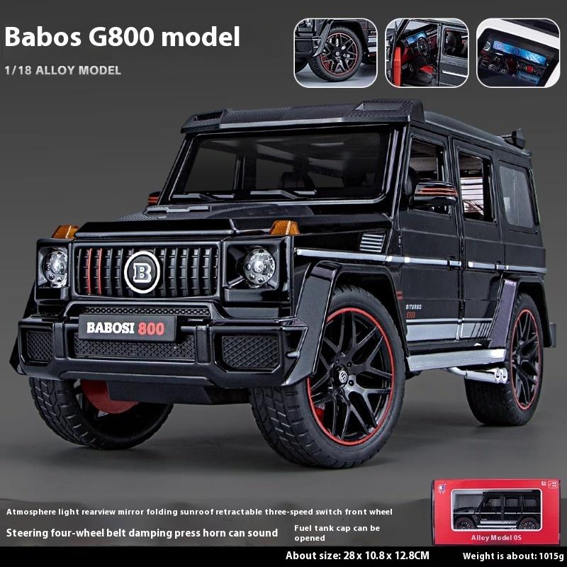 1/18 Mercedes Benz G800 Ordinary Version Without Spray Alloy SUV Diecast Model Collection Ornament Fine Birthday Gift for Friend