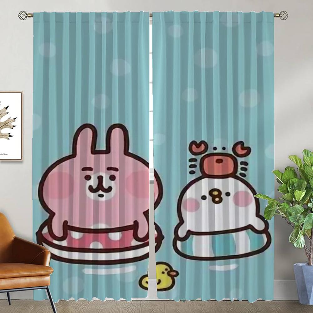 Kitchen Curtains Child Room Kanaheis Blackout Curtain for Room 2 Panel Tulle for Bedroom Partition Shades Halloween Decoration