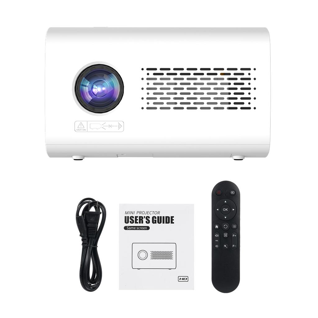 Mini Projector 720P Home Theater with WiFi6 Support 150in Display Same Screen Technique Movie