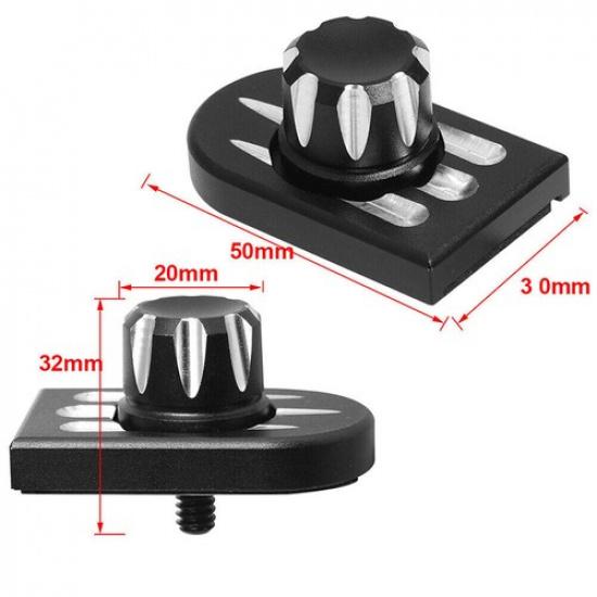 Fit For Harley Softail Sportster Motorcycle Rear Seat Screw Tab Cover Black