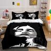 Monochrome Woman's Face Design. Bedding Sets Duvet Cover Sets Duvet Covers Pillowcases(1*Duvet Cover 2*Pillowcases Without Duvet Insert)