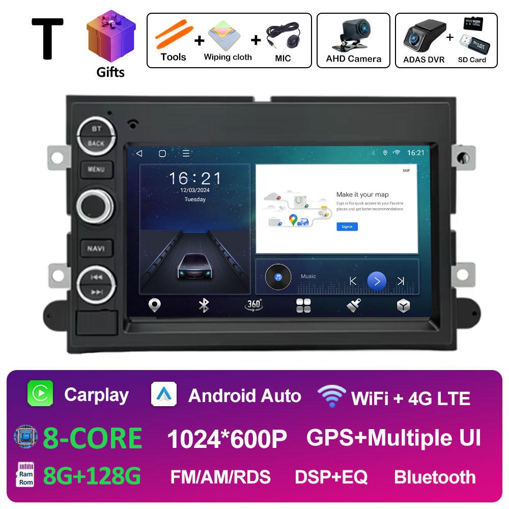 Para Ford 500 F150 Sistema Android Inteligente 7 polegadas Reprodutor Multimídia de Vídeo para Carro Bluetooth DSP Estéreo Tela Tátil 2.5D Unidade Principal WIFI