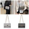 Mini Shoulder Bag Tweed Gold Chain Crossbody Casual Adult Compact Stylish Bag Party 4 Colors Bag Bag Sub Bag Look Small Small Travel White Black Color