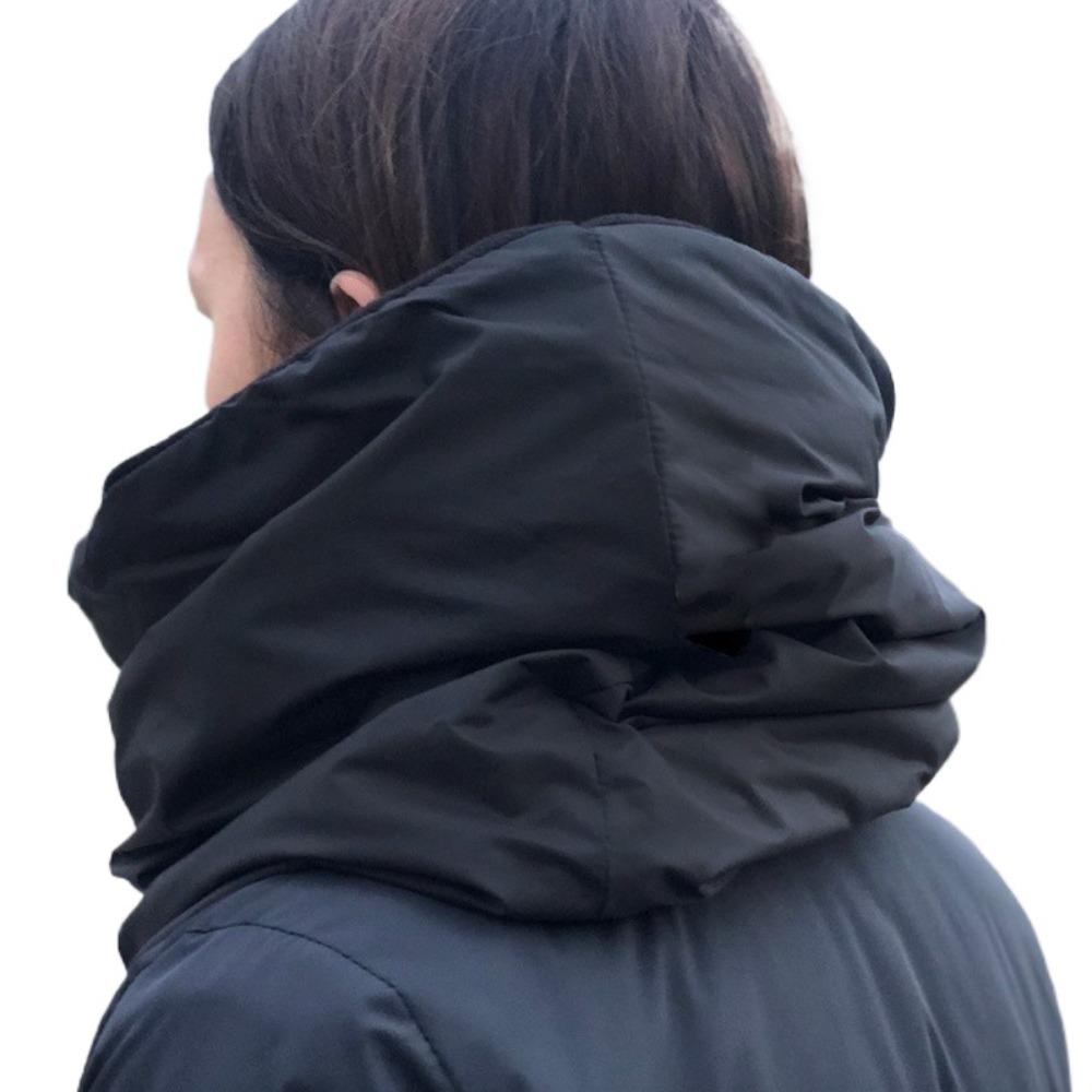 

Fashion Chunky Infinity Unisex Scarf Snood Waterproof Windproof headscarf puffer Scarf Hooded Cowl Huge winter Neck Warm чёрный