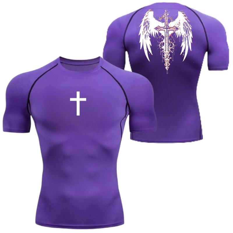 Magliette a Compressione Asciugatura Rapida Faccia Tesa, Magliette Sportive per Fitness all'Aperto, Traspiranti Leggere per Corsa Fitness, Sport, Ecc