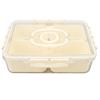Leakproof Stackable Kitchen Containers Sturdy Plastic for Refrigerator and Freezer Use