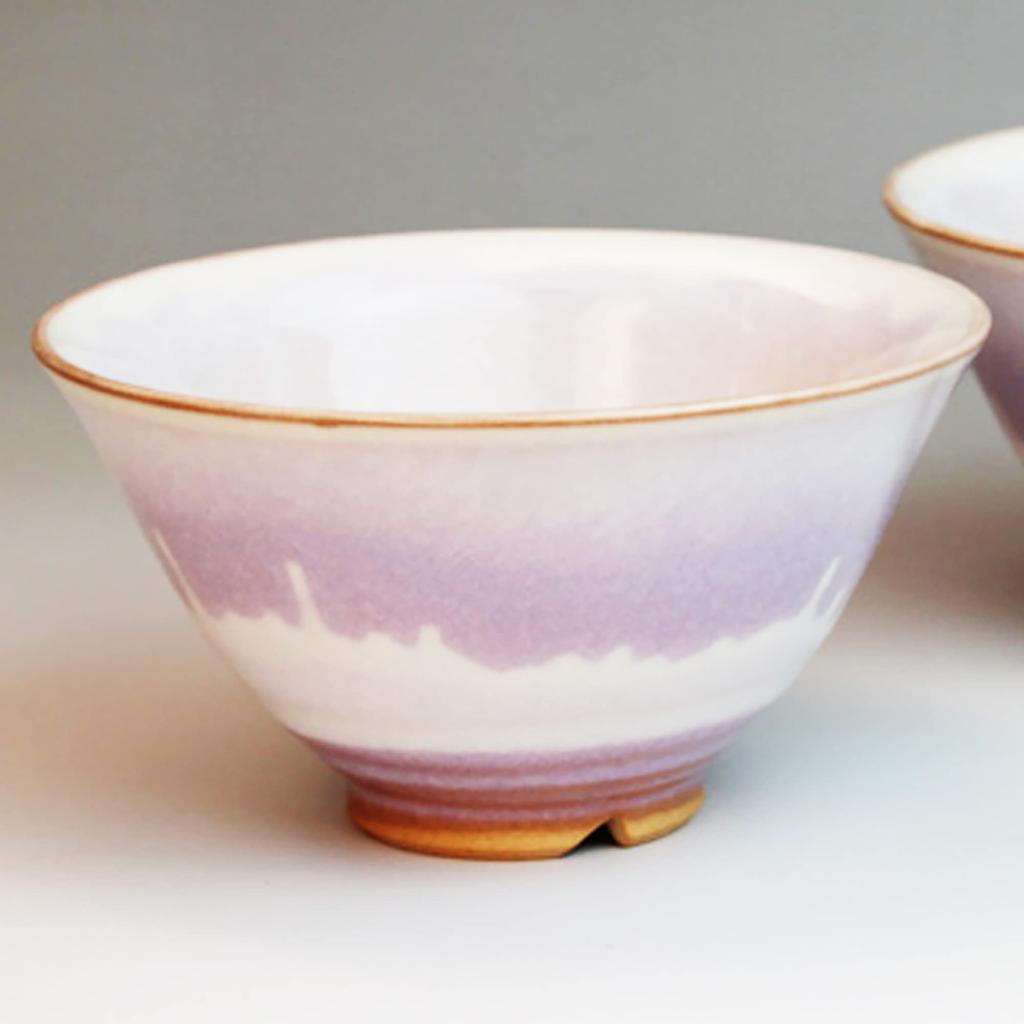 Nihon Tosai Tsubakihide Kiln Rhythm Rice Bowl Pair M54876350