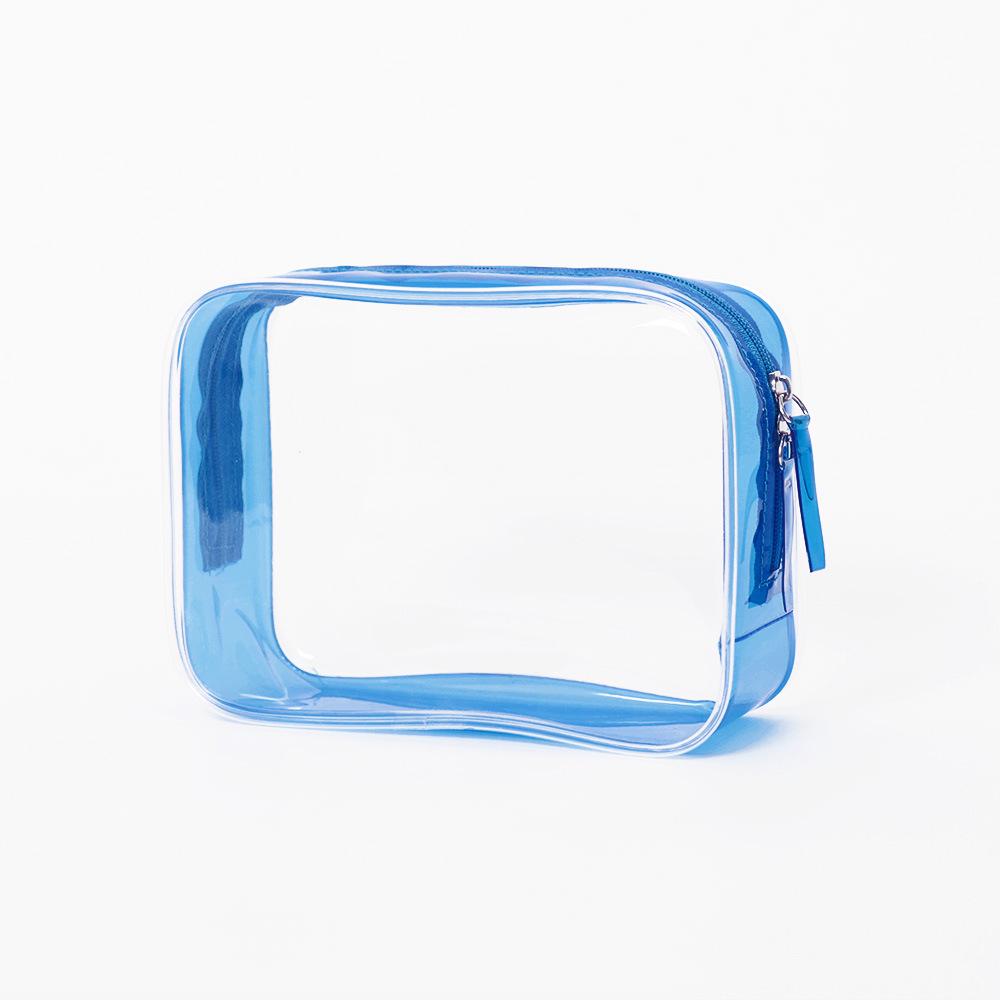 Large PVC Waterproof Cosmetic Bag with Multi-functional Compartments and Wet-Dry Separation
