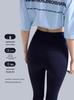 Women's Solid Color Ribbed Modal Cotton Yoga Leggings - Breathable, High Elastic, 9-Point Length for Spring and Autumn.