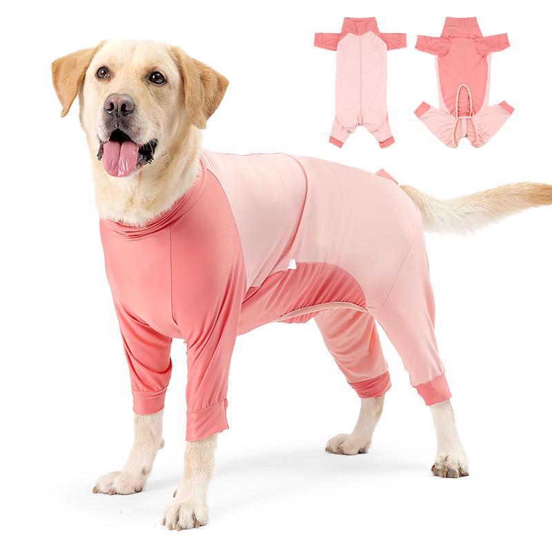 

Pet Dog Full-Coverage Postoperative Four-Leg Suit - Medium & Large Breeds XS Chest 54 Back 35 Neck 34 for 10-18 jin
