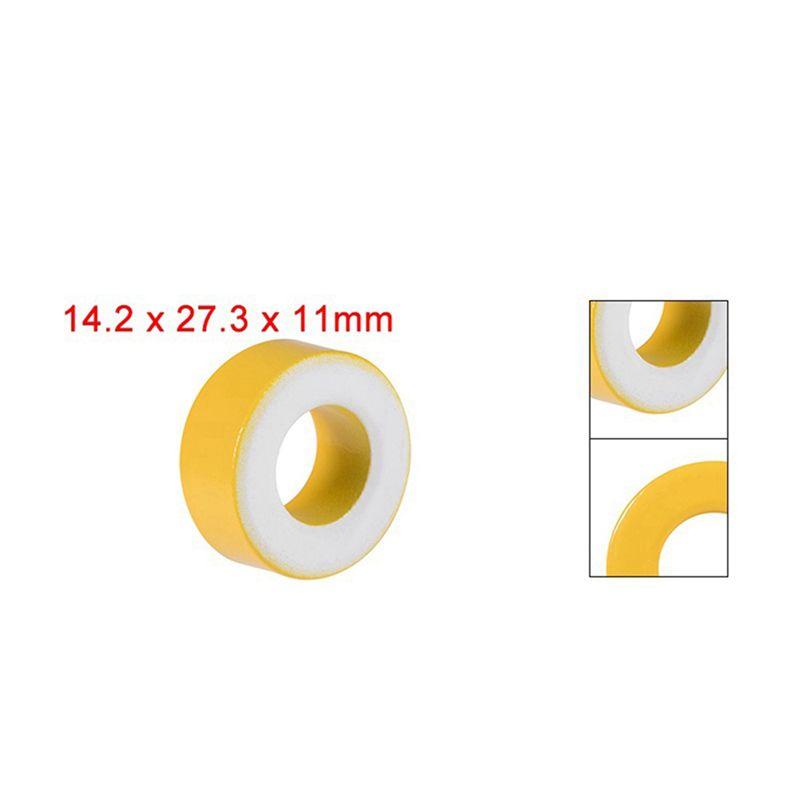 ABUL-34 Pieces Of Iron Powder Core Yellow And White Ring Ferrite Core Iron Powder Ring Core
