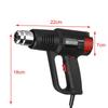 2000W 600℃ Profesjon LCD Digitale elektriske varmepistoler Justerbar temperaturkontroll Elektrisk varmluftsverktøy