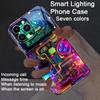 Aesthetics Mechanical Luminous Phone Case For iPhone 17 Air 16 15 14 13 12 11 Pro Max 17 Plus Mini LED Glow Phone Cover