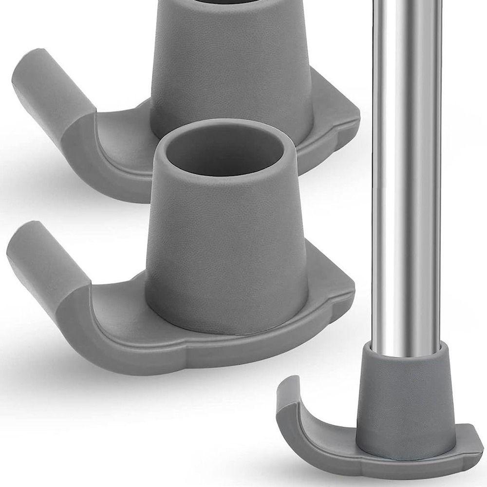 4Pcs Grey Walker Ski Glide Stability Walker Foot Pads Universal Elderly Ski Glides  For Walking Cane