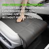 SEAMETAL Car Seat Leg Support Extension Suede Universal Auto Seat Extender Leg Cushion For Driver Memory Foam Seat Padding Mat Cover