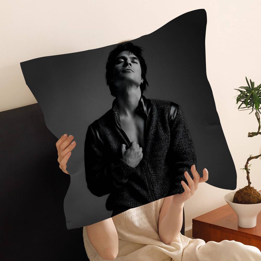 Pc Damon Salvatore Vampire Diaries Kissenbezug Auto Überwurf Kissenbezug für Sofa Auto Weihnachtsgeschenk xcm xcm