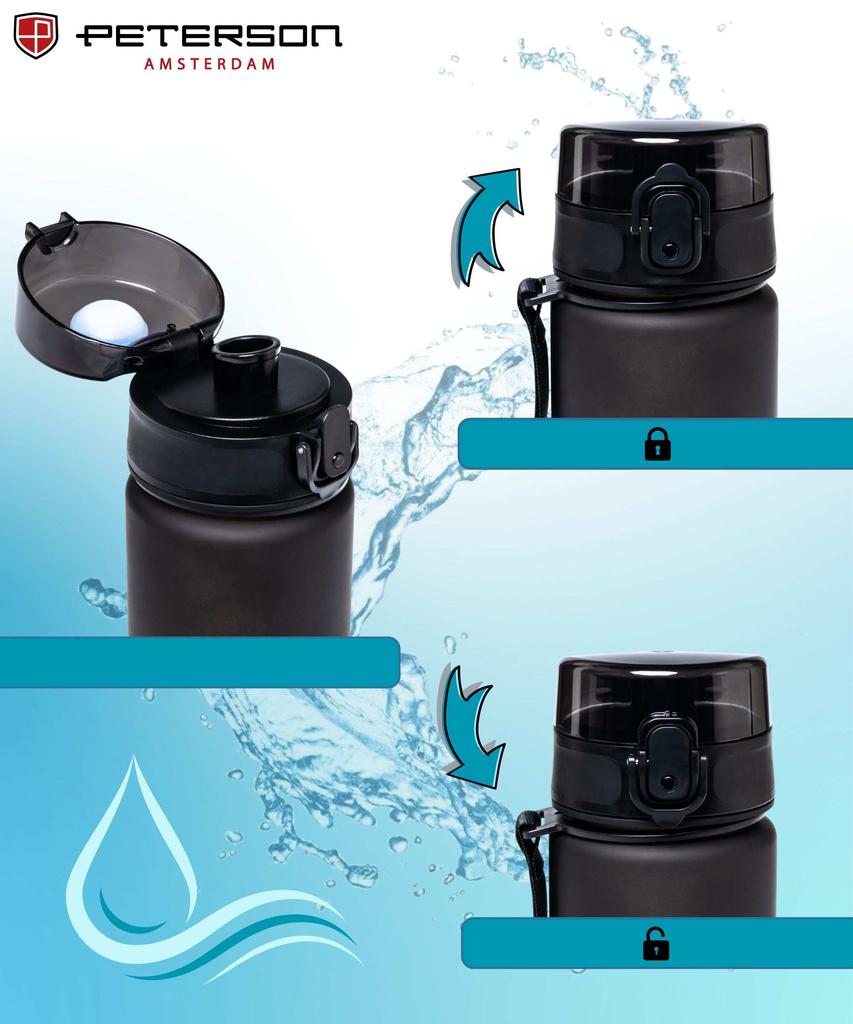 Bidon 750ml PTN HY-001-750-9515 Black-White