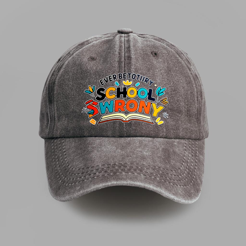 Neue bedruckte gewaschene Baumwolle Retro Softtop Baseballkappe Herren und Damen Outdoor Freizeit Sonnenschutz Trendkappe