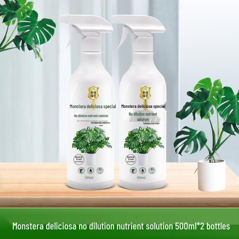 Monstera Foliar Spray: No-Dilution Nutrient Solution for Hydroponics, Rust Spots & Yellow Leaves Treatment