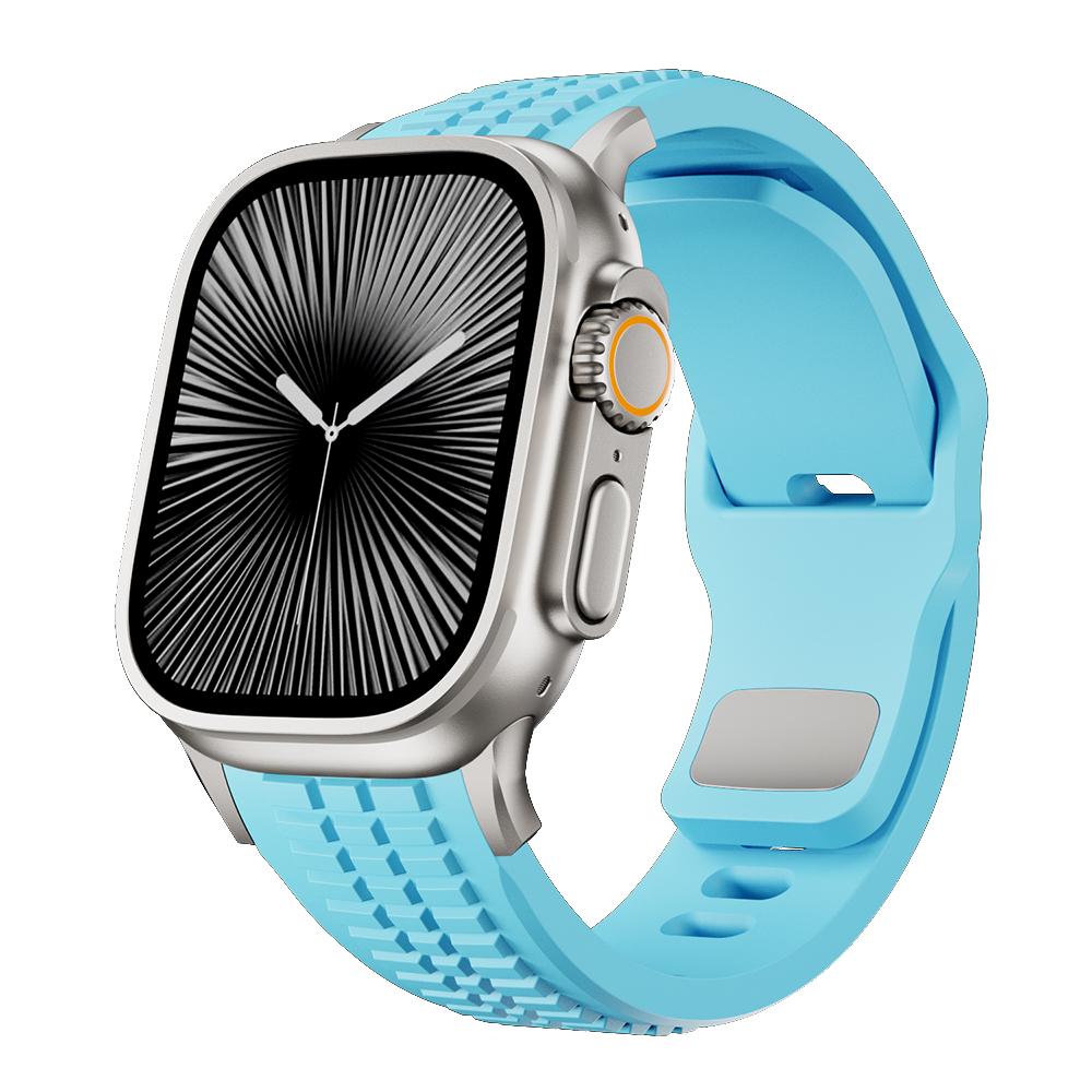 Luxury Silicone Band For Apple Watch Ultra 3 49mm Series 11 10 46mm Sports Bracelet For iWatch 9 8 7 6 SE 45mm 44mm Strap Correa