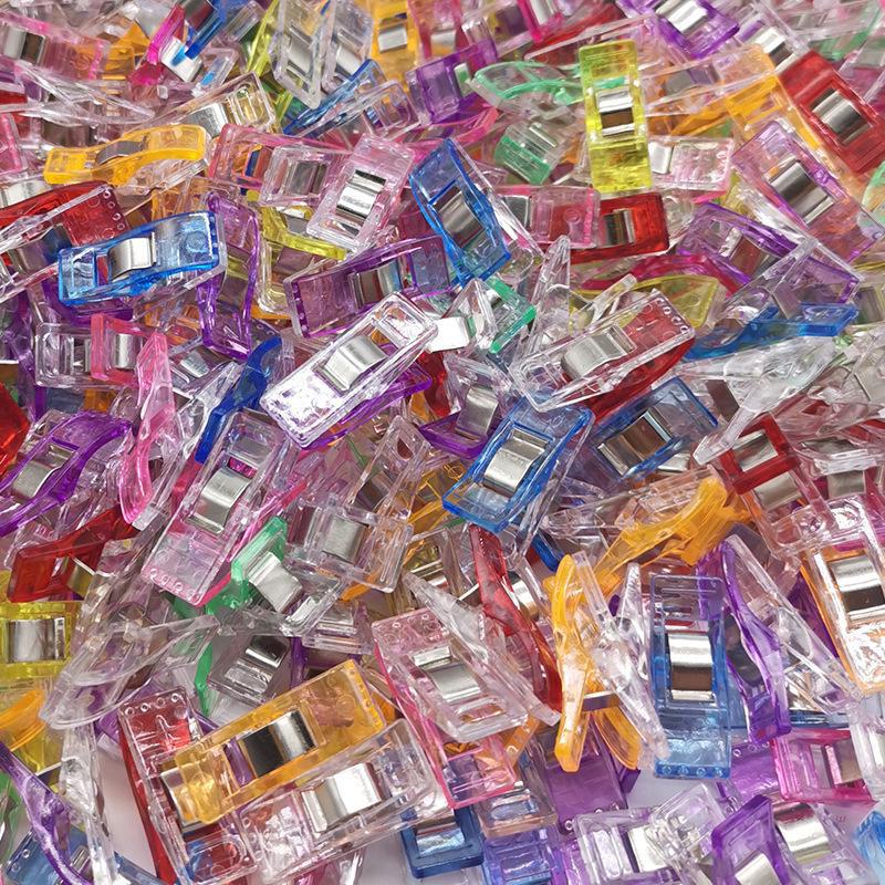 Colorful Plastic Sewing Clips for Cross-Border Japanese Hemming, Patchwork, and Fixing - AXE Clips