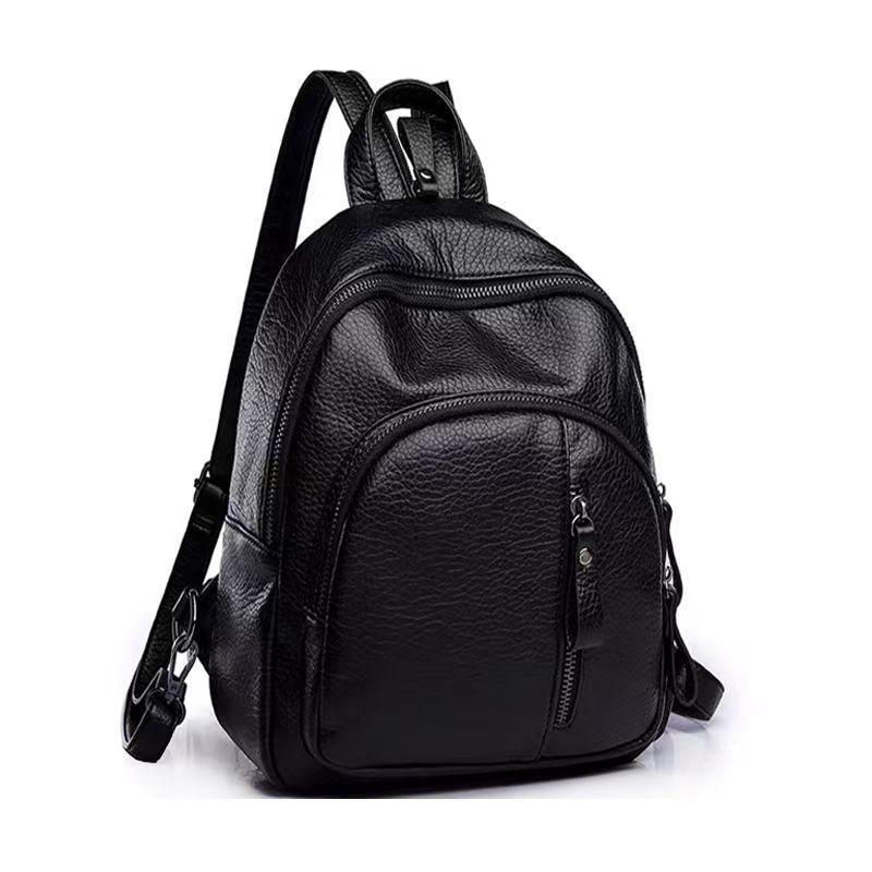 Women's backpack new Korean version fashion multi-functional breast bag women's bag versatile casual soft leather mini waterproof backpack