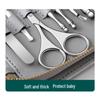 12-Piece Stainless Steel Anti-Splash Nail Clipper Set with Manicure & Pedicure Tools