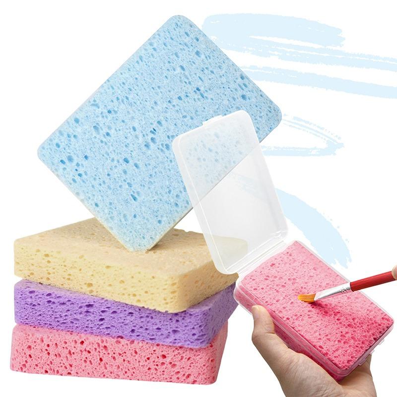 Boxed Watercolor Pigment Painting Cleaning Sponge Water Absorbing Painting Sponge Watercolor Painting Sponge Tool Art Supplies
