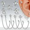 Steel Piercing Earring Zircon Helix Piercing Fashion Tragus Piercing  Gift