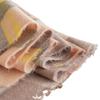 Street plaid imitation cashmere scarf Fashion commuter scarf Women's warm neck protection scarf Cold protection shawl