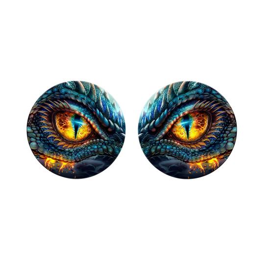 1 Pair Beast Eyes Car Headlight Decals Realistic Reptile Eye Stickers Waterproof PVC Easy Install Unique Car Accessories for Trucks &