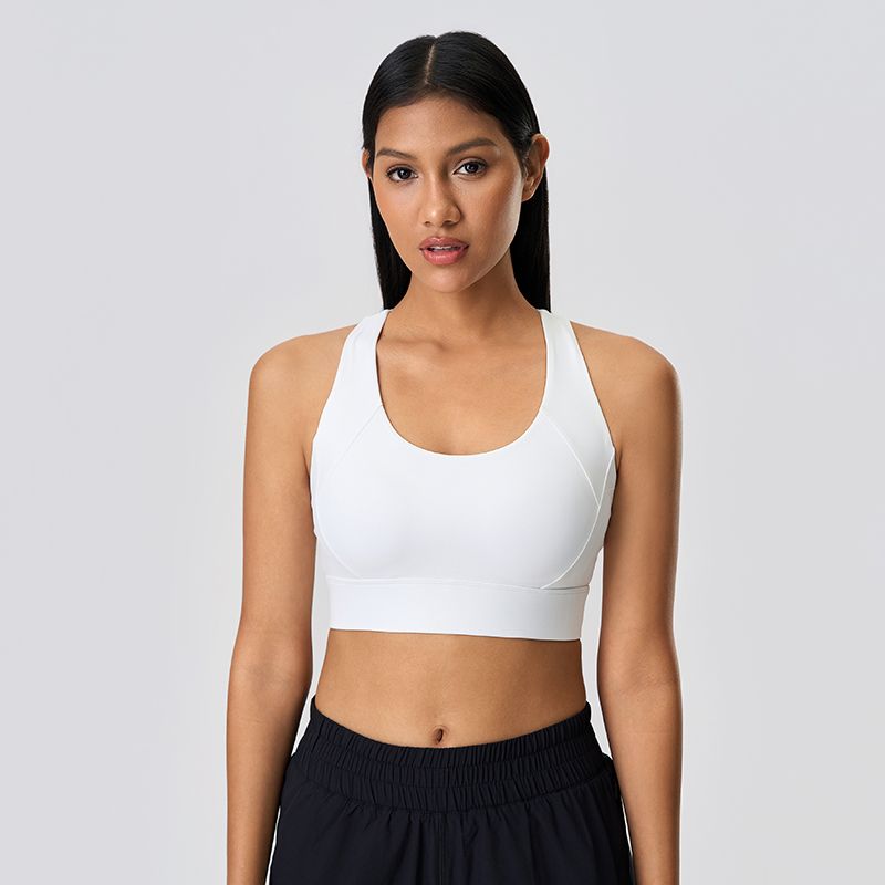 Original Sports Vest Bra One-Piece Outer Wear Yoga Vest Women Fixed Cup Shockproof Running Fitness Underwear Women
