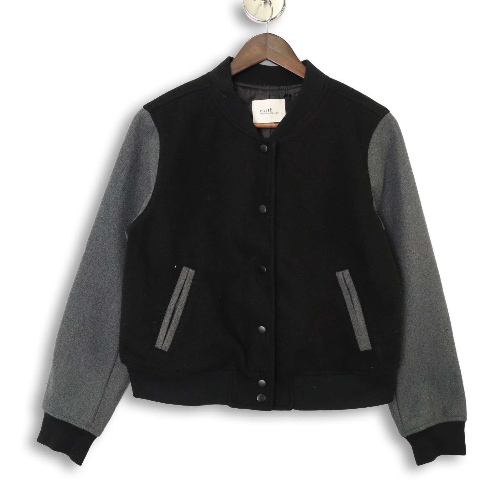 earth musicecology Earth Musicecology Autumn/Winter Stretch Blouson Jacket Stadium Jumper Sz.F Women s