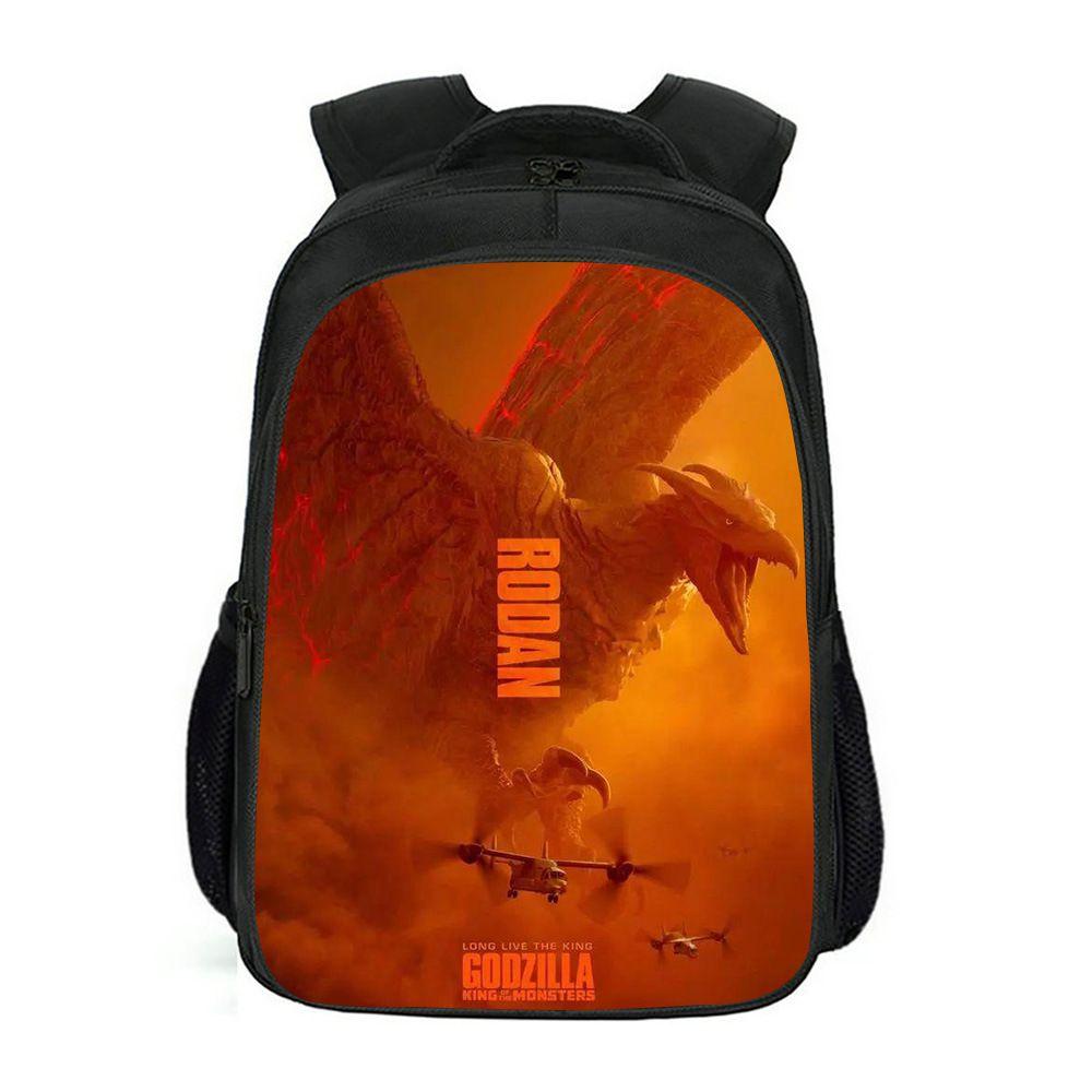 Spacious Godzilla King Of The Monsters Backpack For School Students And Kids