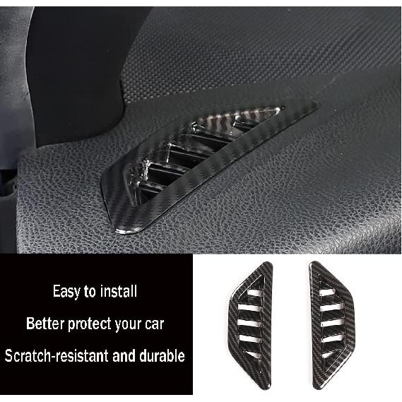 Car Accessories Fit for Subaru BRZ Toyota 86 2012-2020 Instrument Panel Dashboard Trims Air Outlet Frame Cover (Carbon Fiber Style) ABS 2 PCS