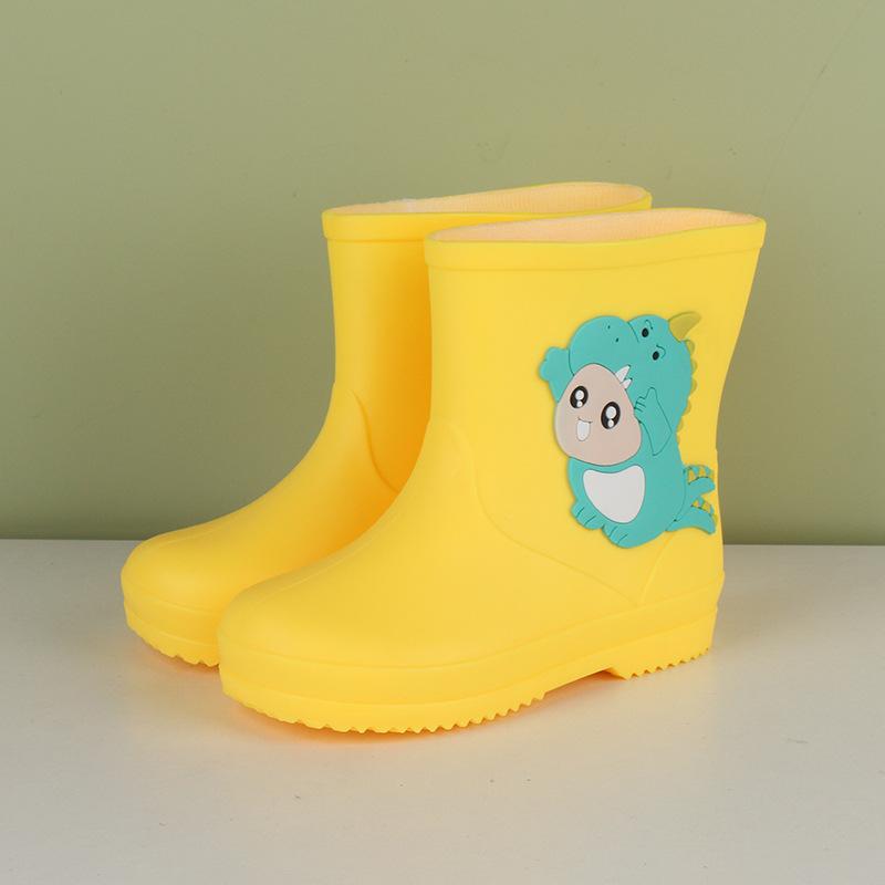 Girls' And Boys' Zippered Rain Boots For Summer Children - Waterproof PVC Anti-Slip Soles Rain Boots