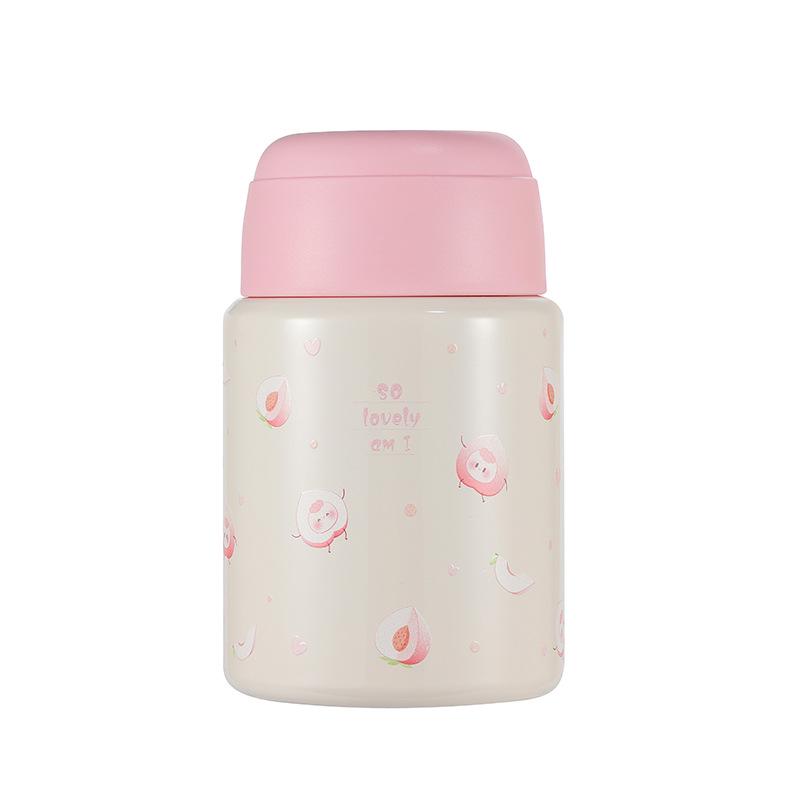 

316 Double-Layer Stainless Steel Engraved Vacuum Insulated Stewing Pot with Copper-Plating - Portable and Gift-Ready 500ml