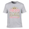Mom Of The Birthday Princess Cotton Unisexs Tshirt Parent Birthday Party Matching Top
