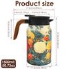 1500ml Vintage Floral Tea Thermos with Infuser Stainless Steel Tea Kettle DripProof Teapot With Tea Infuser Thermo Home Teaware