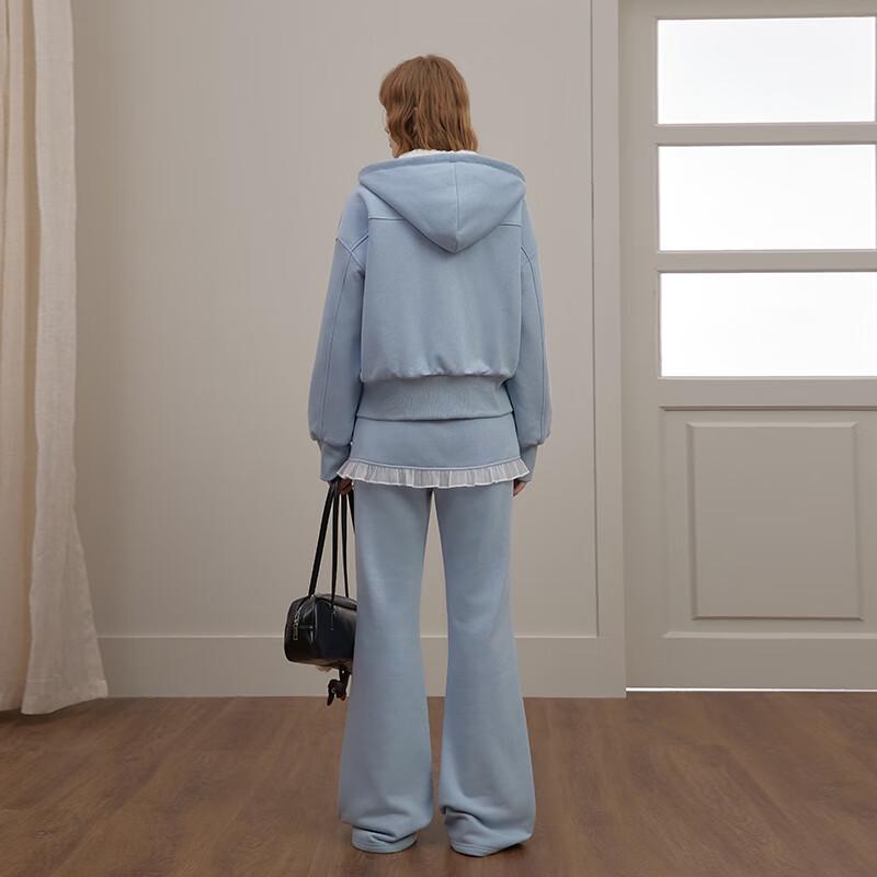 UNIFREE Korean Ballet Style Layered Straight-Leg Lounge Pants